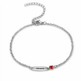 Birthstone Bar Bracelet